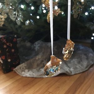 Swarovski Crystal Mittens Ornament